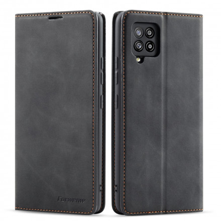 Flip Cover Samsung Galaxy A12 Lädereffekt FORWENW