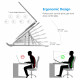 Ergonomiskt datorstativ i aluminium