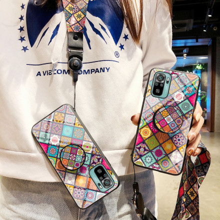 Xiaomi Redmi Note 10 / Note 10s Magnetisk Patchwork Case