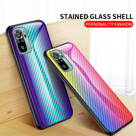 Xiaomi Redmi Note 10 / Note 10 Pro SkalHärdat glas Kolfiber