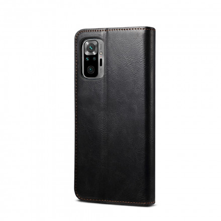 Flip Cover Xiaomi Redmi Note 10 / Note 10s Lädermaterial