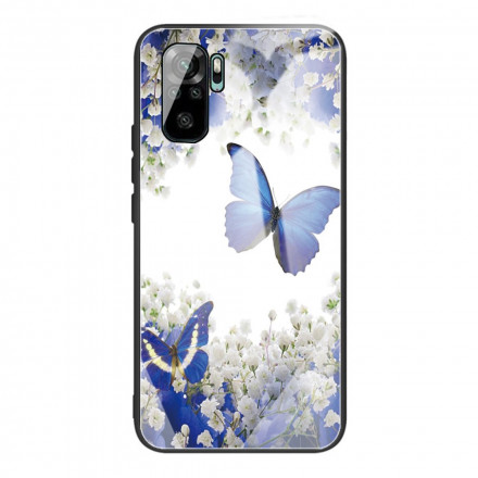 Xiaomi Redmi Note 10 / Note 10s Hårdglasfodral Butterfly Design