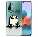 Xiaomi Redmi Note 10 / Note 10s fodral Penguin Fuck You
