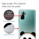 Xiaomi Redmi Note 10 / Note 10s Genomskinlig Panda Case