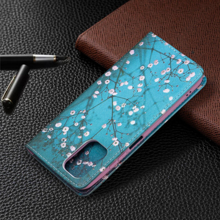 Flip Cover Xiaomi Redmi Note 10 / Note 10s Blommiga grenar