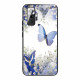 Xiaomi Redmi Note 10 Pro fodral med härdat glas Butterfly Design