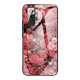 Xiaomi Redmi Note 10 Pro Hårt skydd glas Rosa blommor