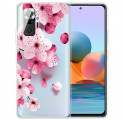 Xiaomi Redmi Note 10 Pro fodral Small Pink Flowers