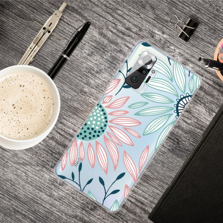 Xiaomi Redmi Note 10 Pro Genomskinlig Flower Case