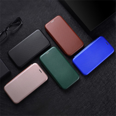 Flip Cover Xiaomi Redmi Note 10 Pro Carbon Fiber med ringstöd