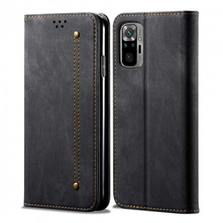 Flip Cover Xiaomi Redmi Note 10 Pro Jeans Fabric