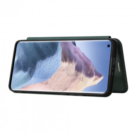 Flip Cover Xiaomi Mi 11 Ultra Carbon Fiber med ringstöd