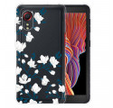 Samsung Galaxy XCover 5 vitblommigt fodral med blommor