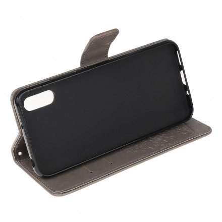 Samsung Galaxy XCover 5 Väska med träd och uggla med rem för säkerhetsbälte Samsung Galaxy XCover 5 Väska med träd och uggla med rem för säkerhetsbälte