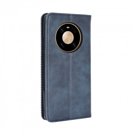 Flip Cover Huawei Mate 40 Pro läder effekt Vintage stil Flip Cover Huawei Mate 40 Pro läder effekt Vintage stil