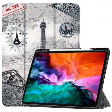 Smart SkaliPad Pro 12.9" (2021) Eiffeltornet Stylus Case
