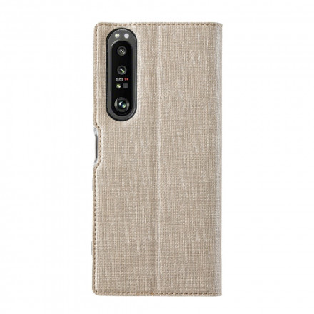 Flip Cover Sony Xperia 1 III texturerat VILI DMX