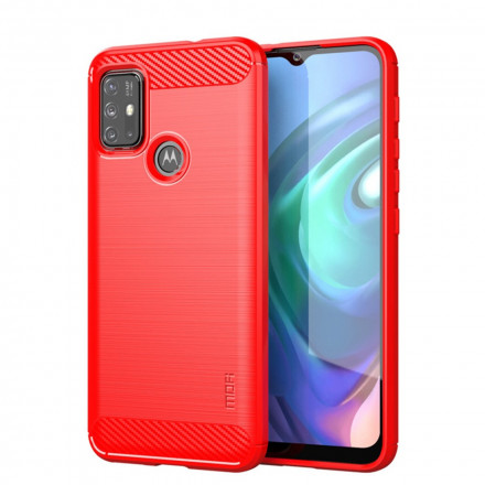 Moto G30 / Moto G10 borstat kolfiberfodral MOFI