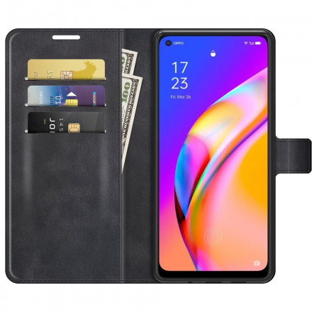 Oppo A94 5G Slim Läder Effekt Case