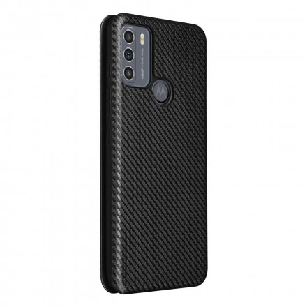 Flip Cover Moto G50 Silikon Carbon