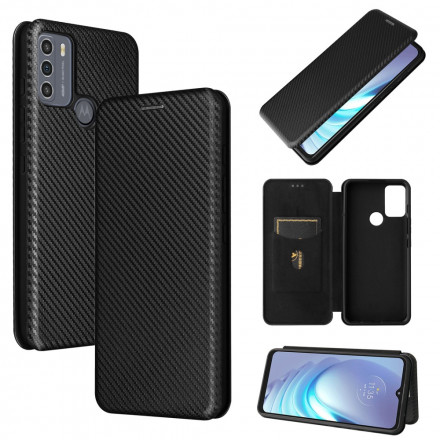 Flip Cover Moto G50 Silikon Carbon