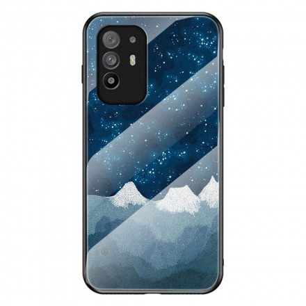 Oppo A94 5G Premium Colors Hårdgjort glas Case