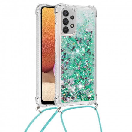 Samsung Galaxy A32 4G Glitter Skalmed nyckelband