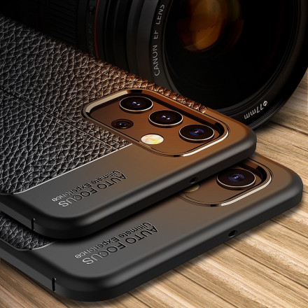 Samsung Galaxy A32 4G läderfodral Lychee Effekt Double Line
