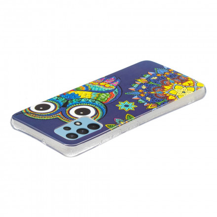 Samsung Galaxy A32 4G Owl SkalFluorescent Mandala