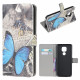 Moto G9 Play fodral Butterfly Blue