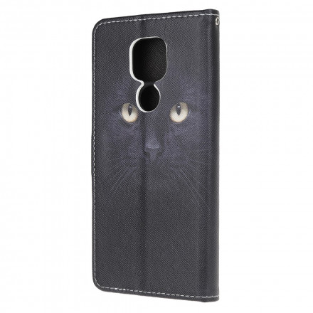 Moto G9 Play Black Cat Eyes Rem Case