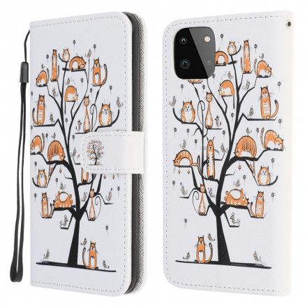 Samsung Galaxy A22 5G Funky Cats Rem Case