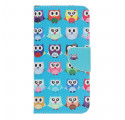 Samsung Galaxy A22 5G Multi Owl Case