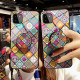 Samsung Galaxy A22 5G magnetisk hållare Patchwork Case