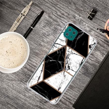 Samsung Galaxy A22 5G Geometriskt marmorfodral