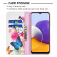Flip Cover Samsung Galaxy A22 5G Färgade fjärilar