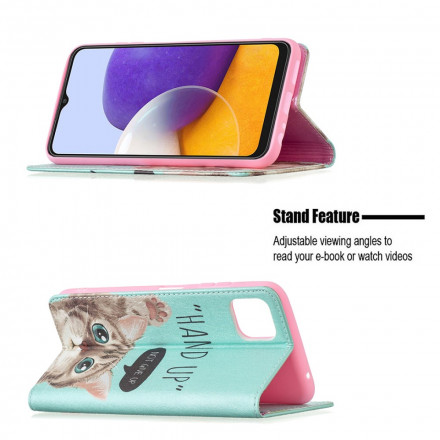 Flip Cover Samsung Galaxy A22 5G Hand Upp