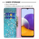 Flip Cover Samsung Galaxy A22 5G Blommiga grenar