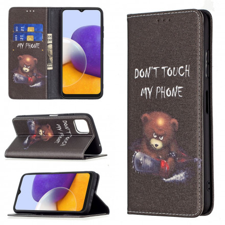 Flip Cover Samsung Galaxy A22 5G Farlig björn