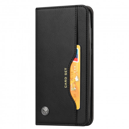Flip Cover Samsung Galaxy A22 4G Läderkonfektion Kortfodral Flip Cover Samsung Galaxy A22 4G Läderkonfektion Kortfodral