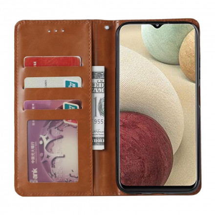 Flip Cover Samsung Galaxy A22 4G Läderkonfektion Kortfodral Flip Cover Samsung Galaxy A22 4G Läderkonfektion Kortfodral