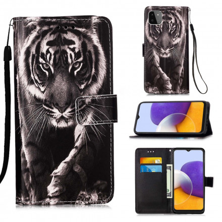 Samsung Galaxy A22 5G Night Tiger Case