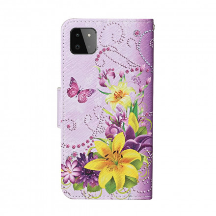 Samsung Galaxy A22 5G-fodral med nyckelband