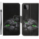 Samsung Galaxy A22 Green Eyes kattfodral med rem