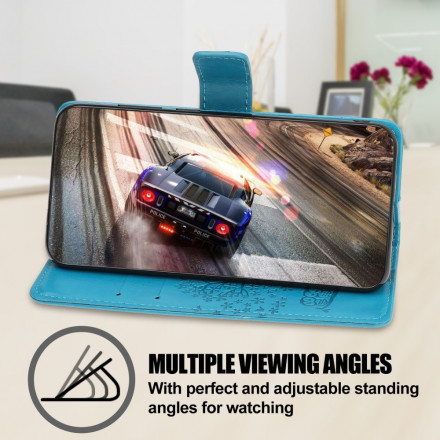 Samsung Galaxy A22 5G Väska för träd och uggla med band