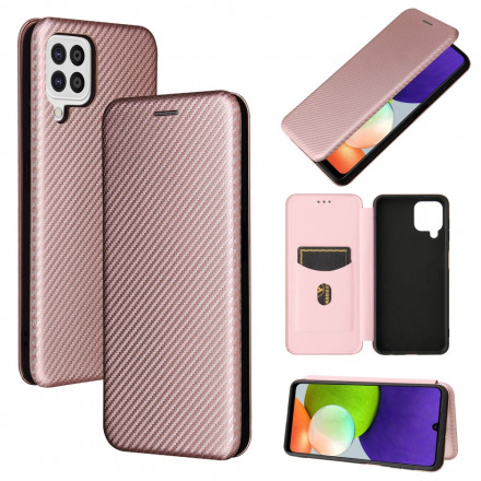 Flip Cover Samsung Galaxy A22 4G Carbon Fibre