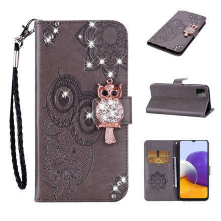 Samsung Galaxy A22 5G fodral Mandala Uggla och charm