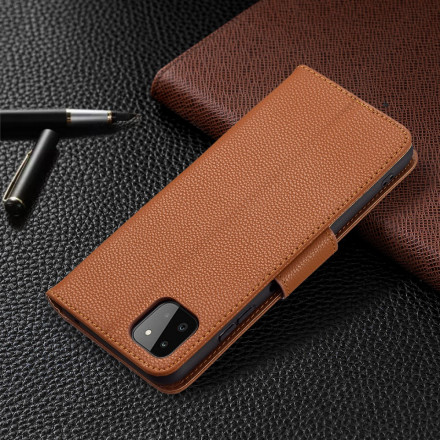 Samsung Galaxy A22 5G fodral Lychee Oblique Flap