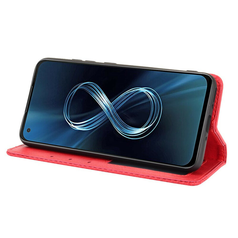 Azus Zenfone 8 Flip Cover med lädereffekt