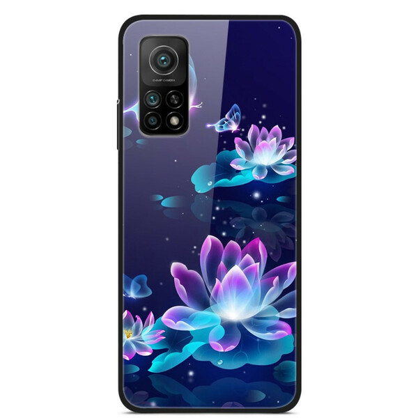 Xiaomi Mi 10T / 10T Pro SkalHärdat glas Fancy Flowers